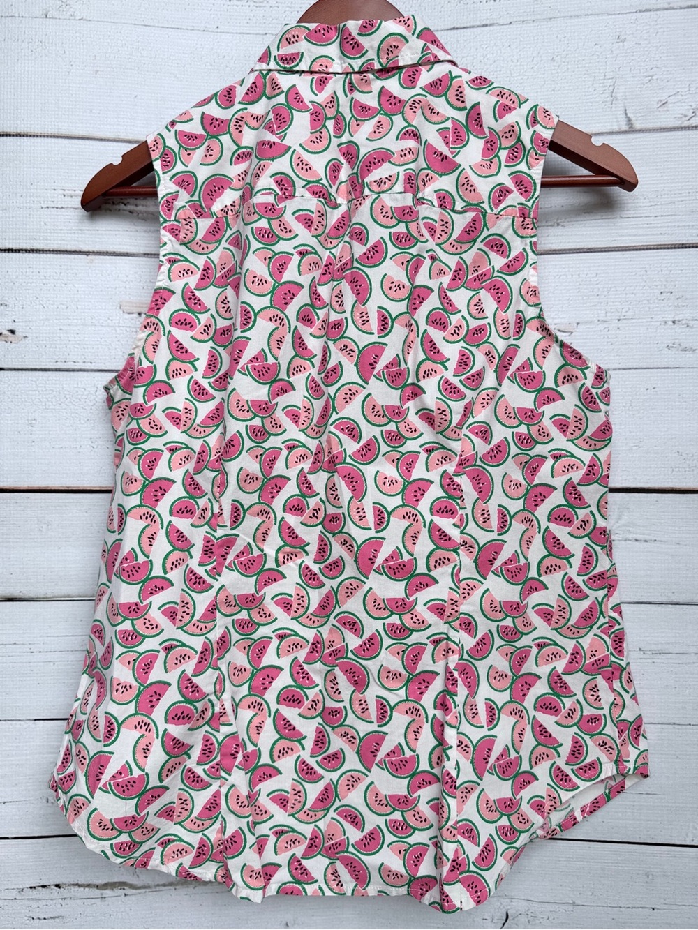 J. Crew Pink Floral Sleeveless Button-Front Camisole with Collar - Picture 5 of 5